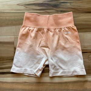 AYBL Orange Seamless Shorts- S